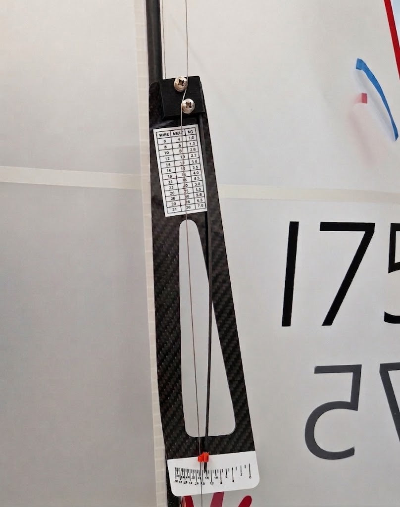 Model Racing Yacht Rig Tension Gauge